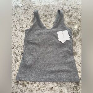 Beyond Yoga Heather Gray V-Neck Tank